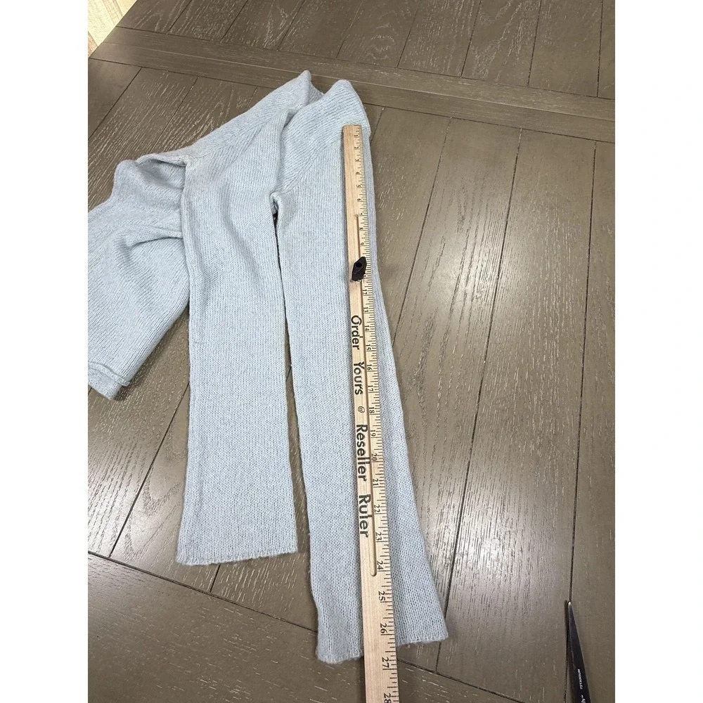 Vintage‎ Abercrombie & Fitch Sweater Womens Large Light Blue Merino Wool Blend